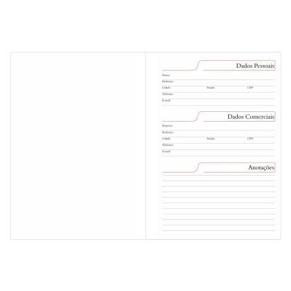 Agenda Couro Sintético 2026 Personalizada
