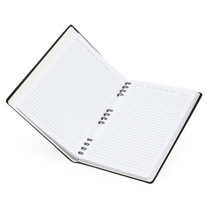 CADERNETA DE COURO SINTÉTICO PERSONALIZADA 