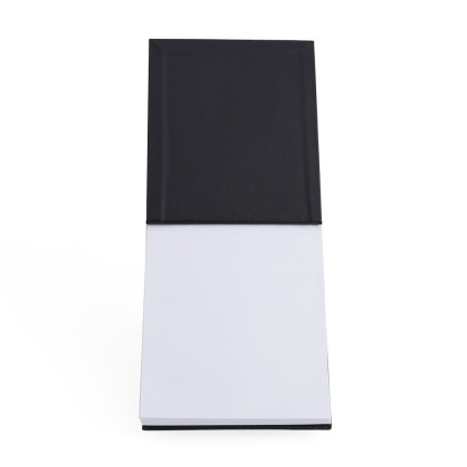 Bloco de Anotações em Couro Sintético e Porta Caneta Personalizado