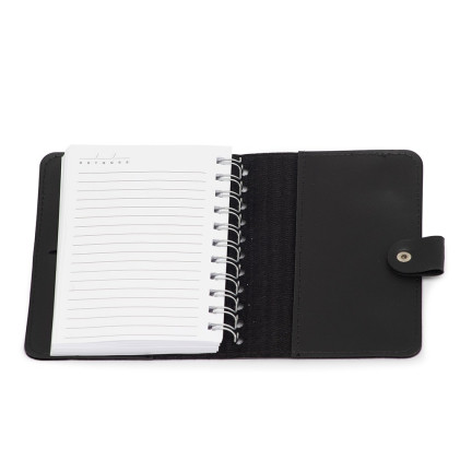 CADERNETA DE COURO SINTÉTICO PERSONALIZADA – BRINDE CORPORATIVO ELEGANTE