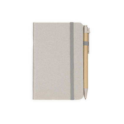 Caderneta Palha de Trigo com Caneta Personalizada