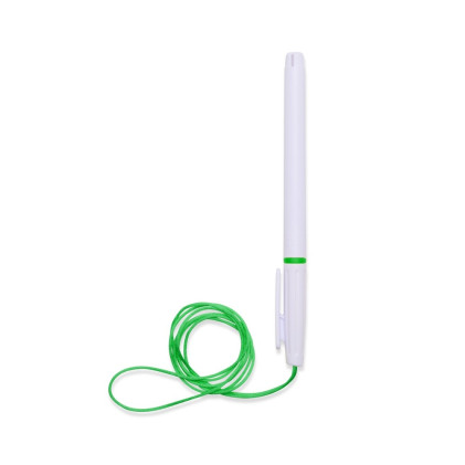 Caneta Plástica Com Cordão Personalizada