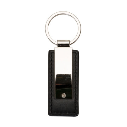 Chaveiro Metal com Couro Promocional