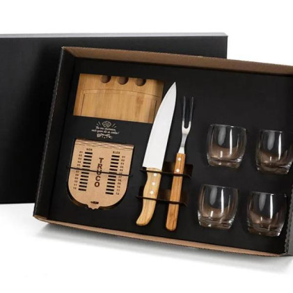 Kit Churrasco, Whisky e Truco 8 Peças Personalizado 