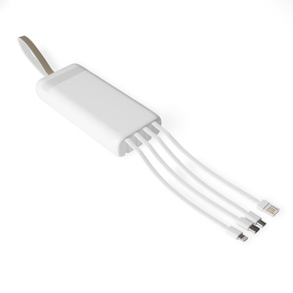 Power Bank 20.000mAh com Lanterna e Multissaídas Personalizado