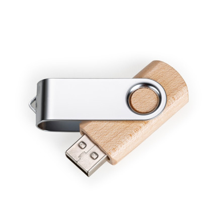 Pen drive ecológico giratório 16 gb  personalizado