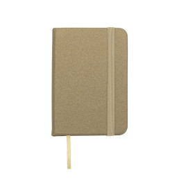 Mini caderneta sintética brilhante para brinde