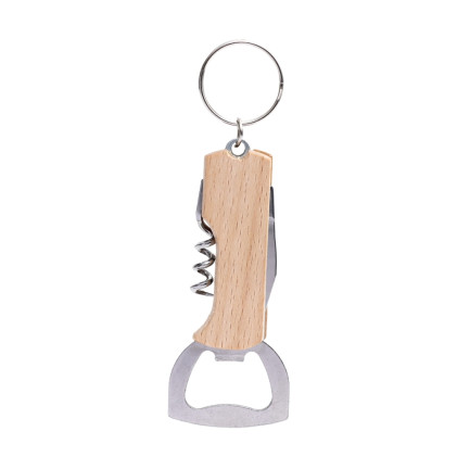 Chaveiro abridor em madeira personalizado