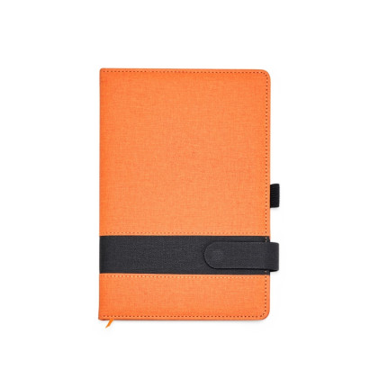 CADERNETA EM LINHO PERSONALIZADA – BRINDE CORPORATIVO ELEGANTE