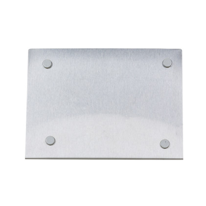 Porta retrato inox escovado com imã  personalizado