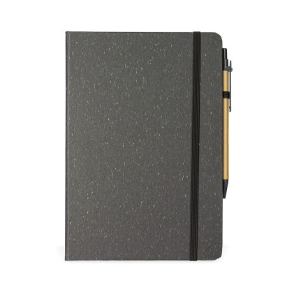 Caderneta Fibra de Arroz com Caneta Personalizada