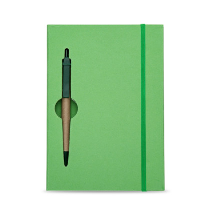 Bloco de Anotação Ecológico Com Caneta