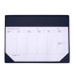 Planner semanal de mesa para brinde