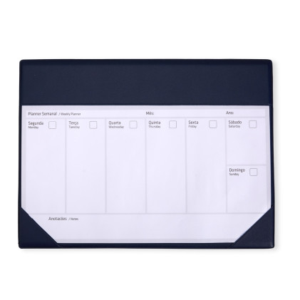 Planner semanal de mesa para brinde